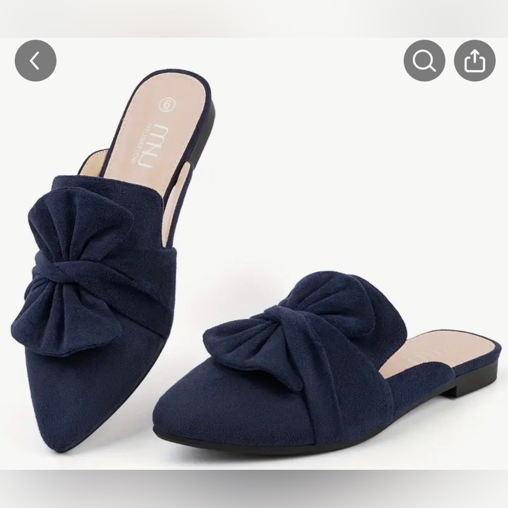 Musshose Blue Mules & Clogs Elegant Design